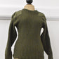 British Army Olive Green Wool Jumper Pullover Thermal Jersey Size 36"