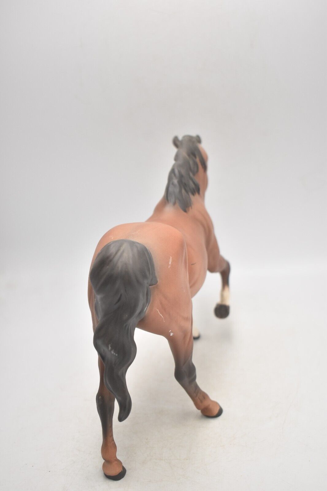 Vintage Beswick Matt Brown Prancing Horse Figurine Statue Ornament