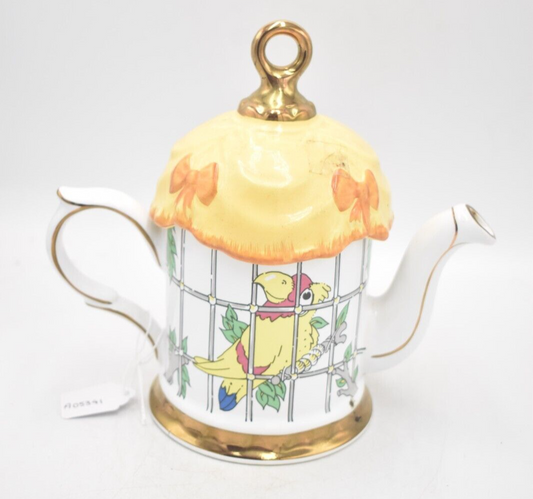 Vintage Price Kensington P&K Parrot in a Cage Teapot Decorative Novelty