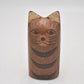 Vintage Brown Character Cat Figurine Statue Ornament