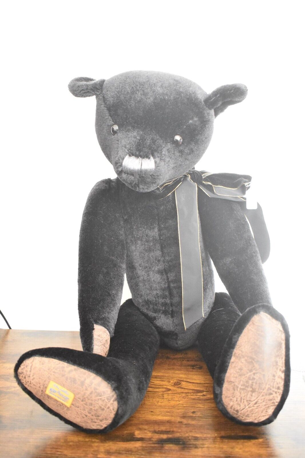 Merrythought Alpha Farnell Black Mohair Teddy Bear Growler Limited Edition