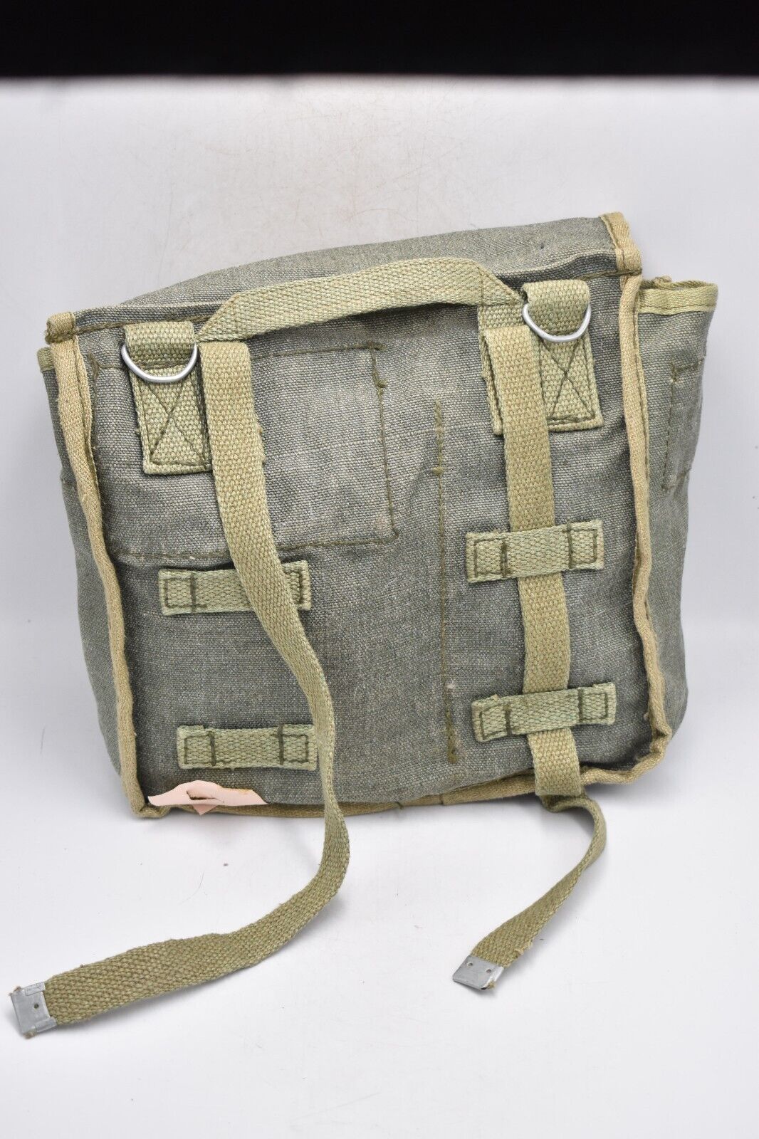 Vintage 80's Polish Army Canvas Webbing Bread Bag – Military Satchel Haversack