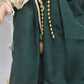 Vintage Porcelain Doll Ginger Hair, Green Eyes and Green Christmas Dress