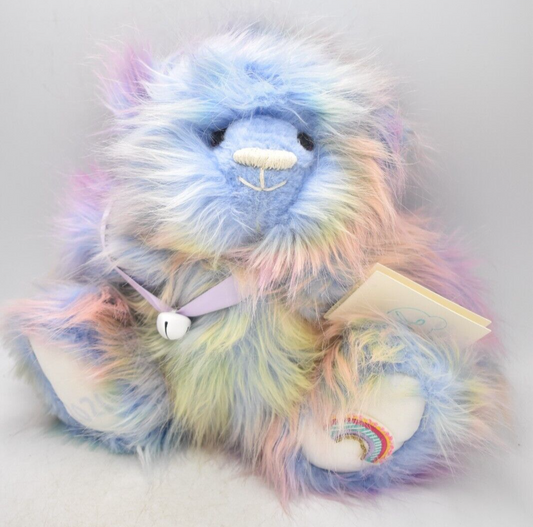 Vintage Artist Teddy Bear Rainbow by Bespoke Originals Emma One of a Kind Tagged