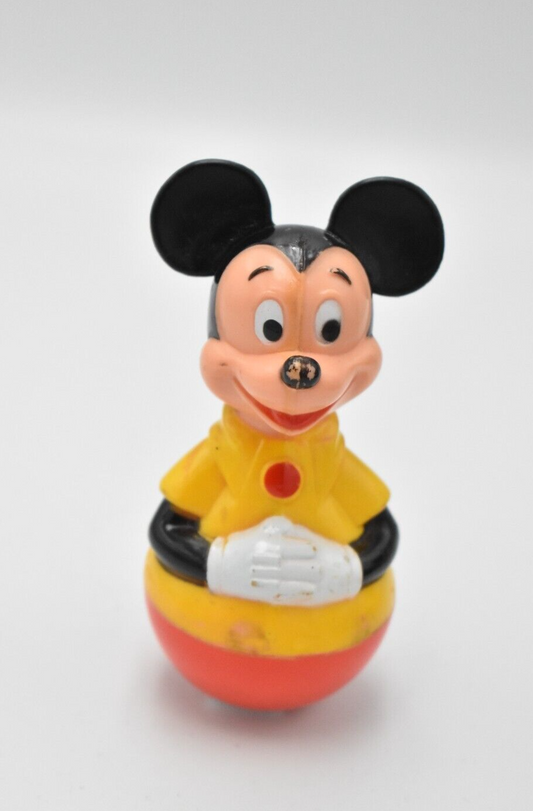 Vintage 1975 Mickey Mouse Gabriel Industries Roly Poly Rattle