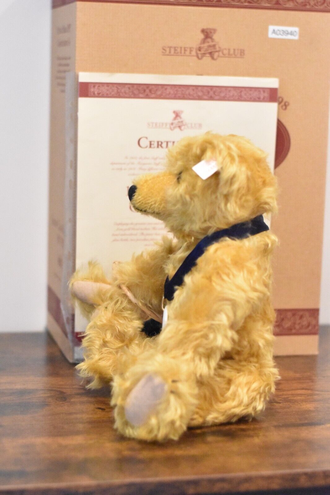 Steiff 1997 Picnic Teddy Bear Growler 420108 Limited Edition Retired Boxed