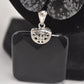 Carolyn Pollack Sterling Silver Snowflake Obsidian Necklace South Western