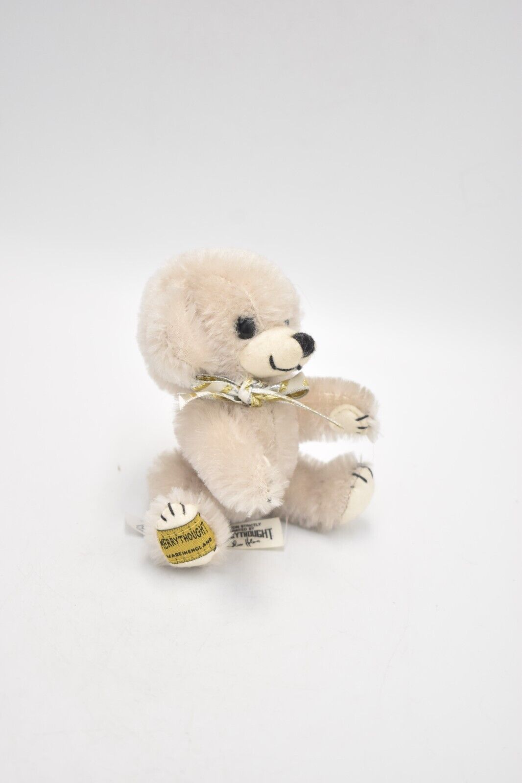 Merrythought Grey Cheeky Bear Limited Edition Retired