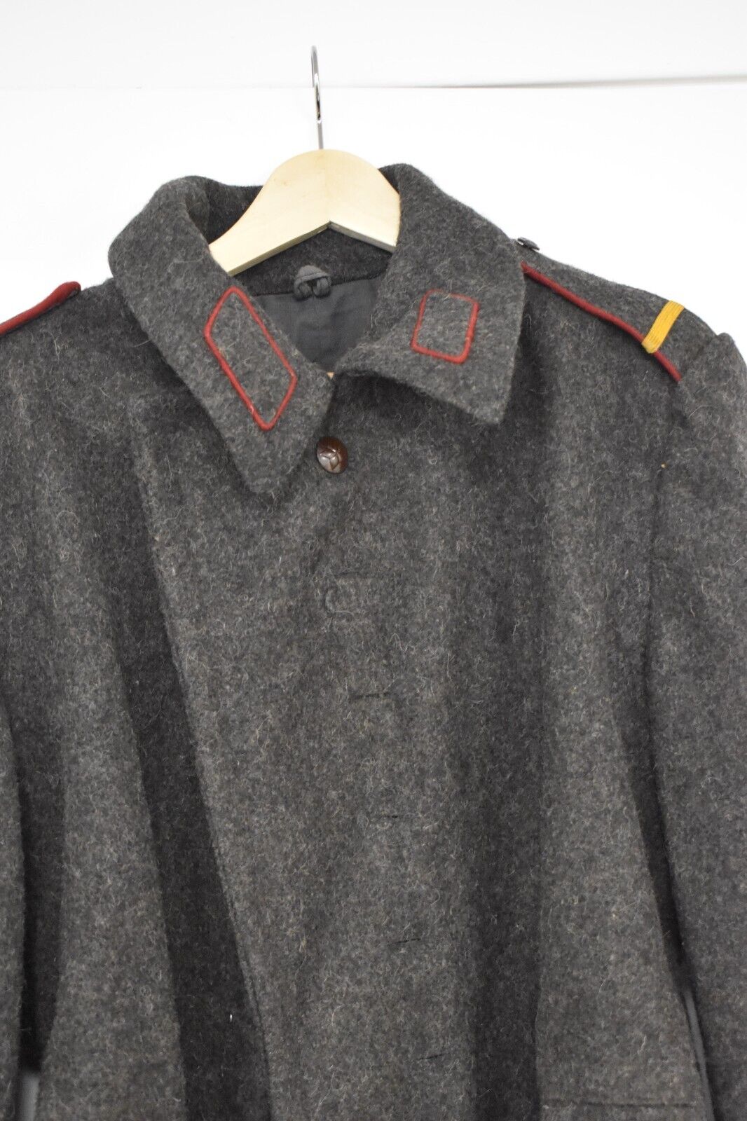 Original Soviet Era Bulgarian Army Junior NCO Wool Greatcoat – 42" Chest