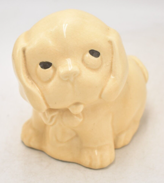 Vintage Bonzo Puppy Dog Cream Figurine Statue Ornament Decorative