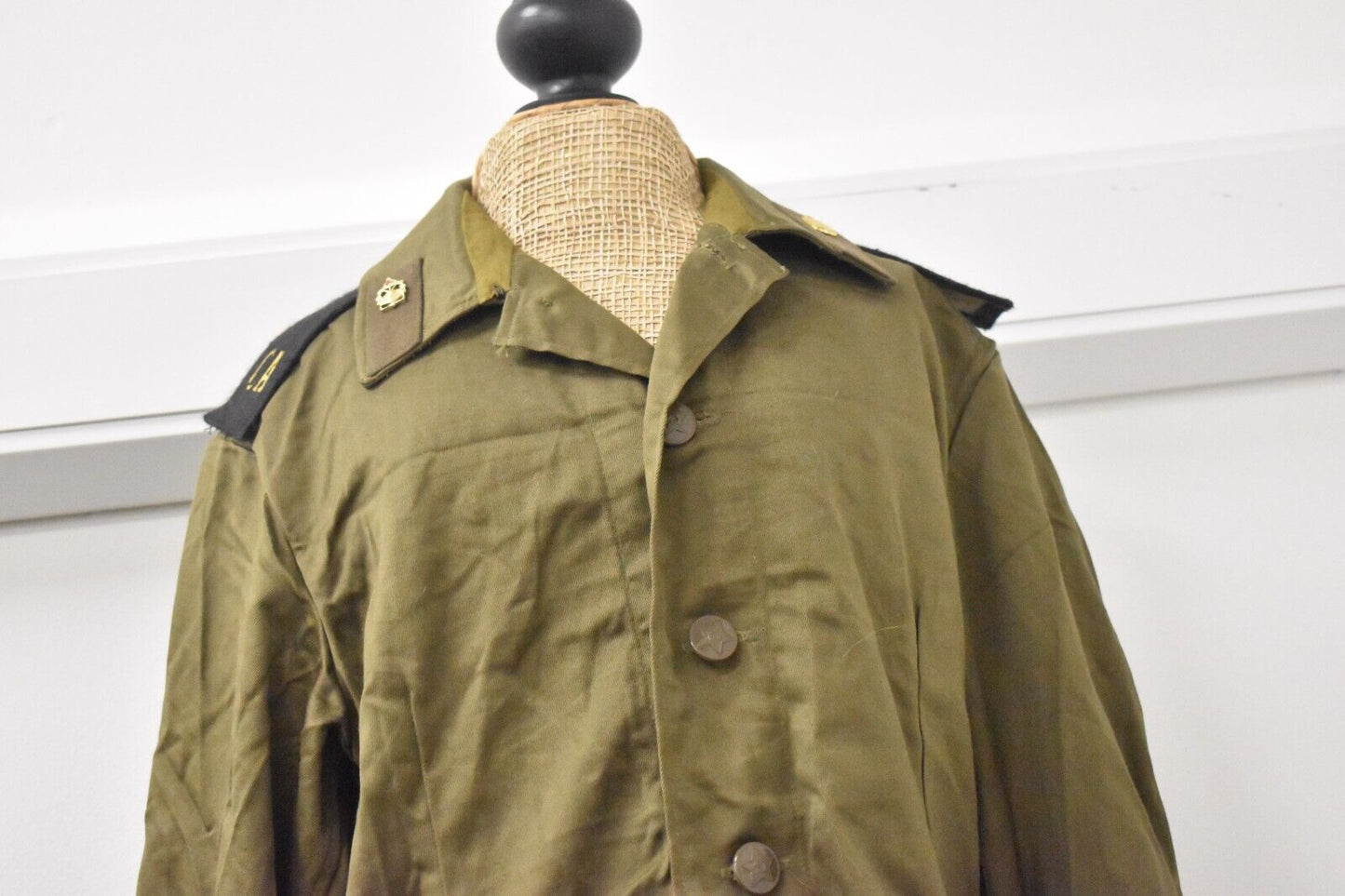 Vintage 1970s Soviet Russian Military Jacket – USSR Chest Size 40"