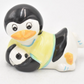 Vintage Penguin Playing Football Figurine Statue Ornament Ceramic