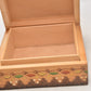 Vintage Bulgarian Hand Painted Pyrographed Jewellery Box, Trinket Box