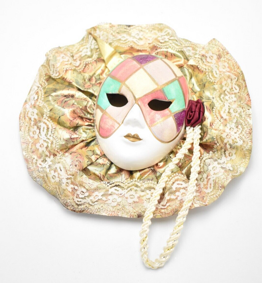 Venetian Italian Decorative Ceramic Wall Hanging Mask Wall Art Multi Colour