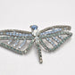 Vintage Dragonfly Brooch Blue Rhinestone Ladies Brooch Women's Brooch