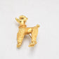 Vintage Gold Tone Poodle Dog Brooch – Women's Jewellery 20.4g