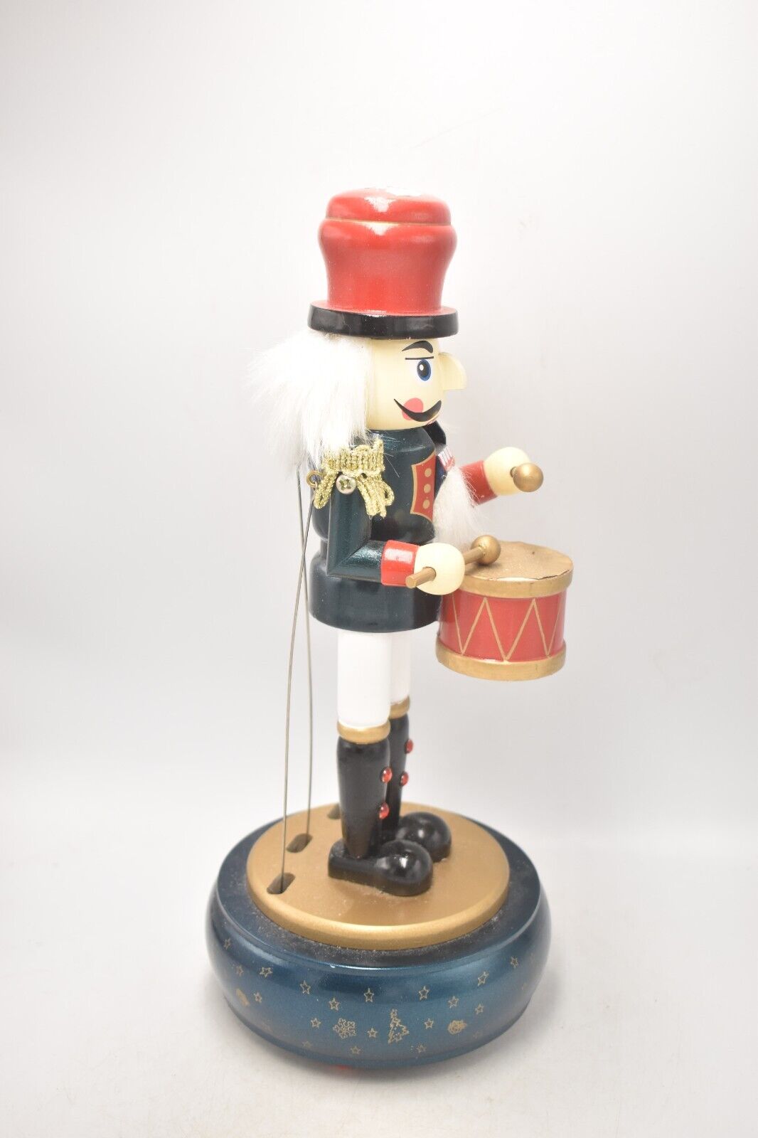 Christmas Nutcracker with Drums Wooden Christmas Decoration Musical