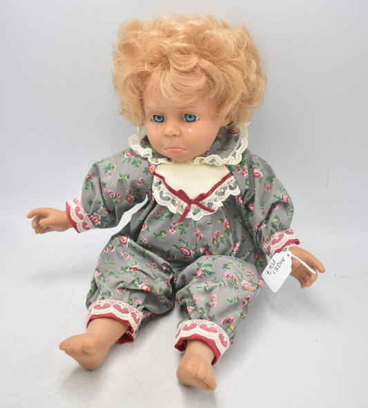 Vintage Spanish Expressions Doll Baby Girl Crying Hard Plastic