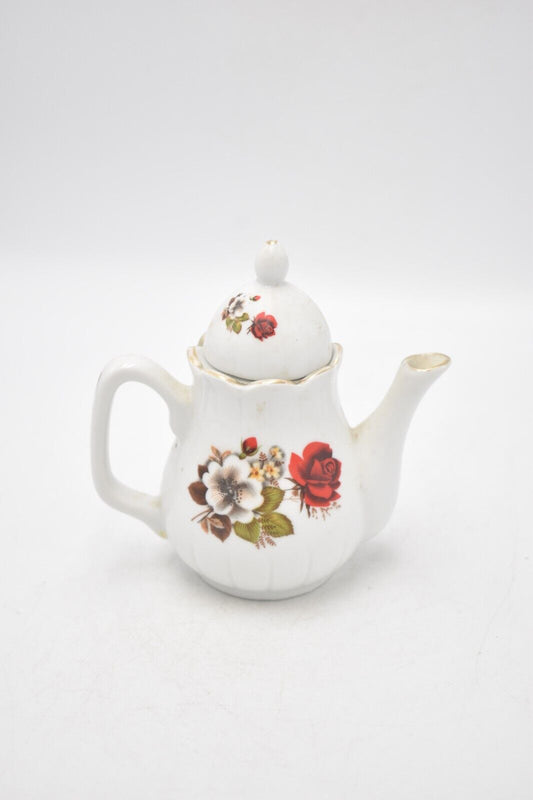 Vintage Floral Teapot Novelty Decorative Collectible