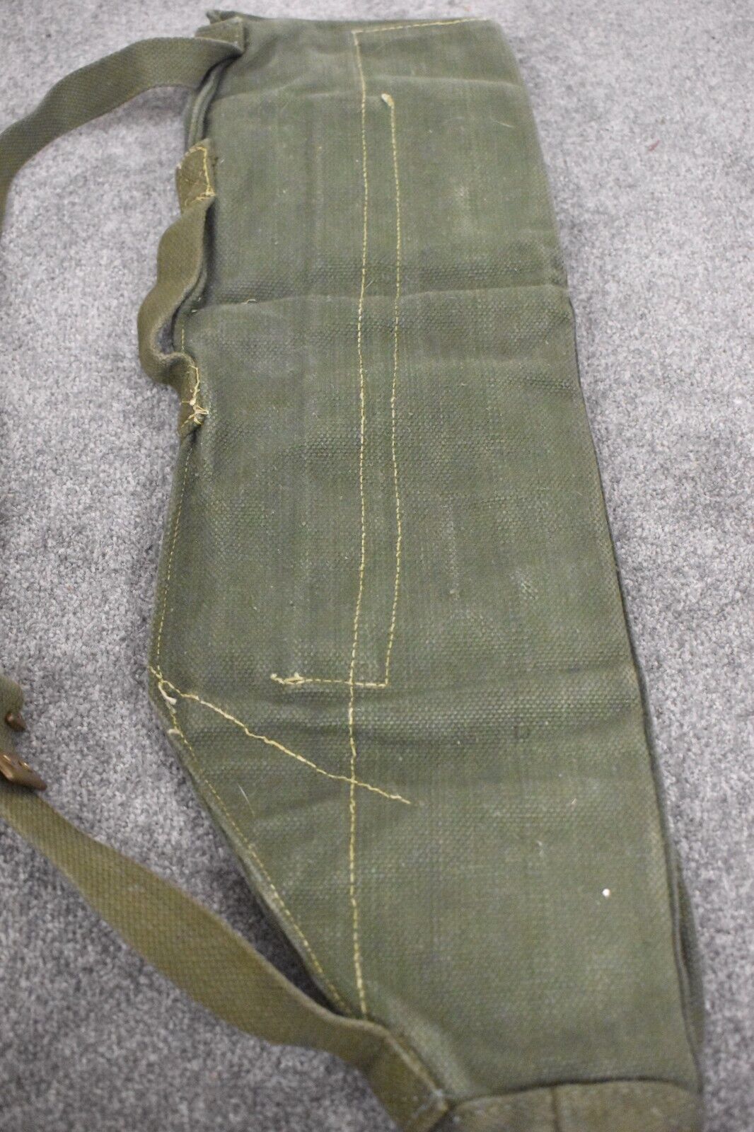 British Army 1950s Bren Barrel / Spare Parts Webbing Case Carrier