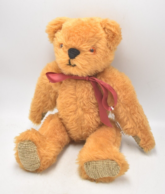 Vintage 1980's Teddy Bear Plush Soft Toy Jointed