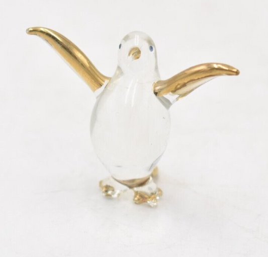 Vintage Murano Art Glass Penguin Figurine Statue Ornament