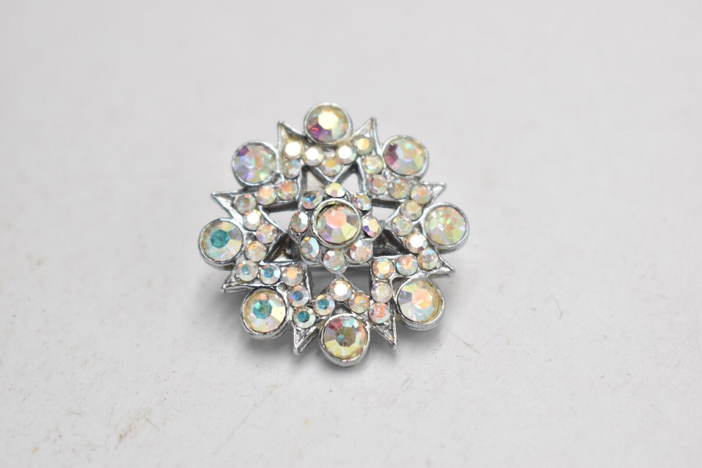 Vintage Aurora Borealis Starburst Brooch – Ladies Costume Jewellery