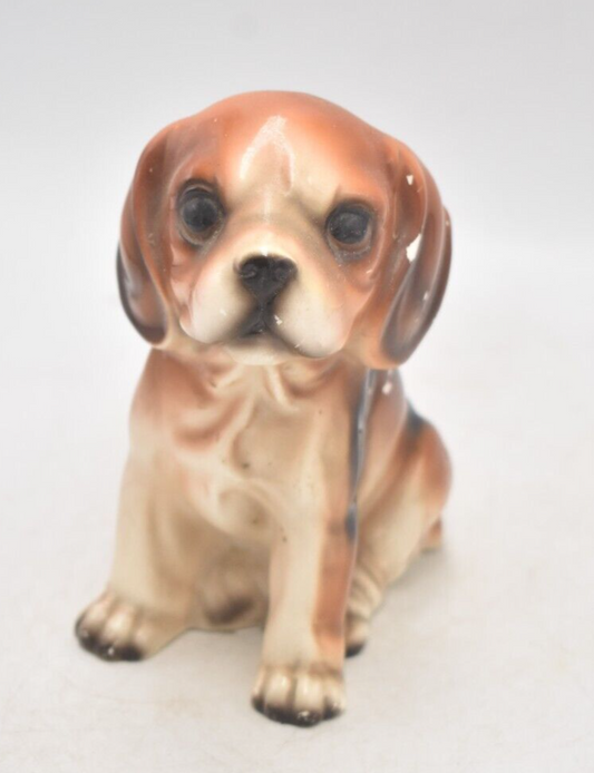 Vintage 1950's Beagle Puppy Dog Figurine Statue Ornament Decorative Japan