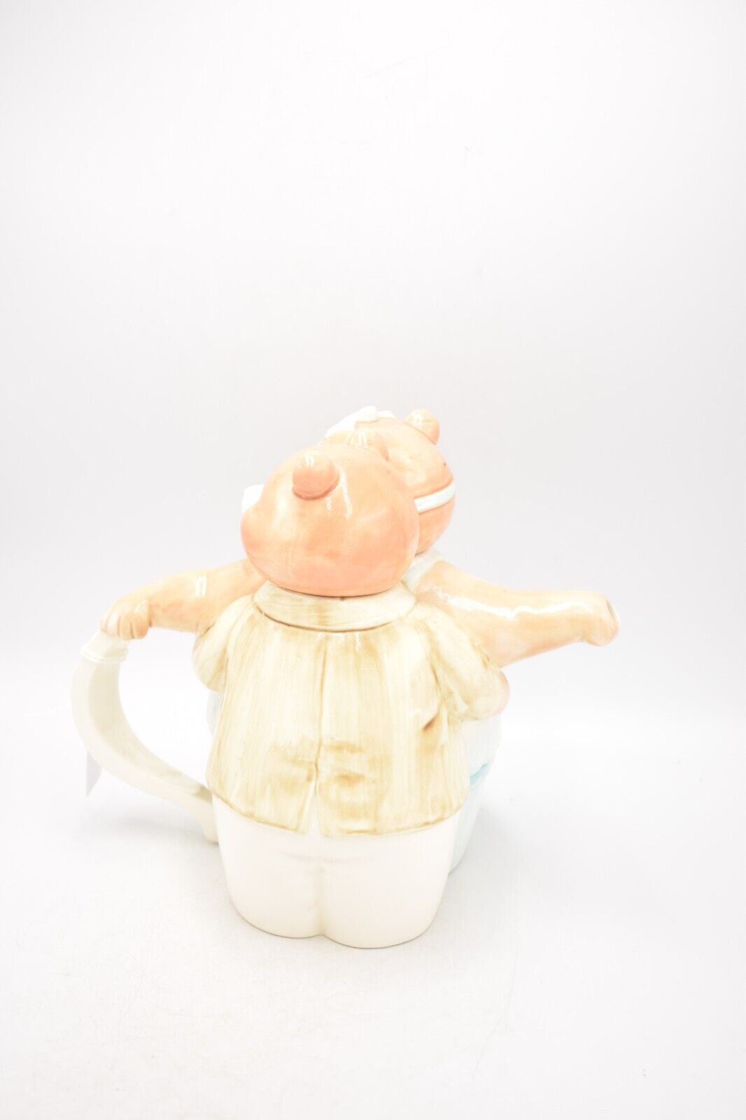 Vintage Teddy Bear Couple Ballroom Dancing Teapot Novelty Decorative Collectible