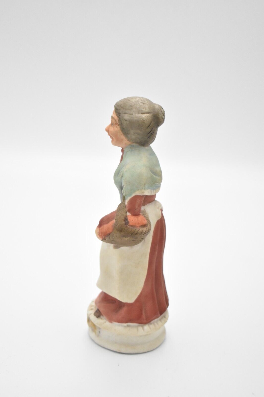 Vintage Old Lady Figurine Statue Ornament Ceramic