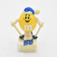 M&M's Yellow Character Skier Cake Topper 1993