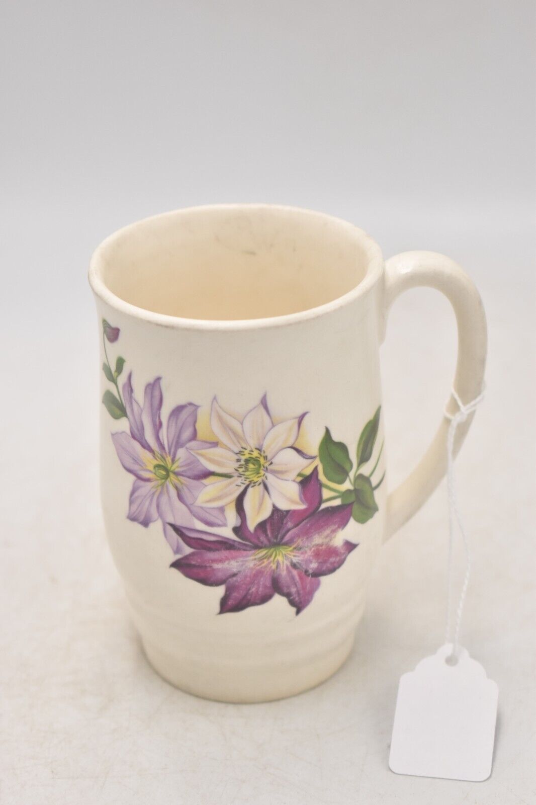 Vintage Sylvac Clematis Floral Earthenware Mug No 2945 Decorative