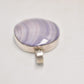 Vintage Sterling Silver 925 & Blue Lace Agate Pendant for Necklace