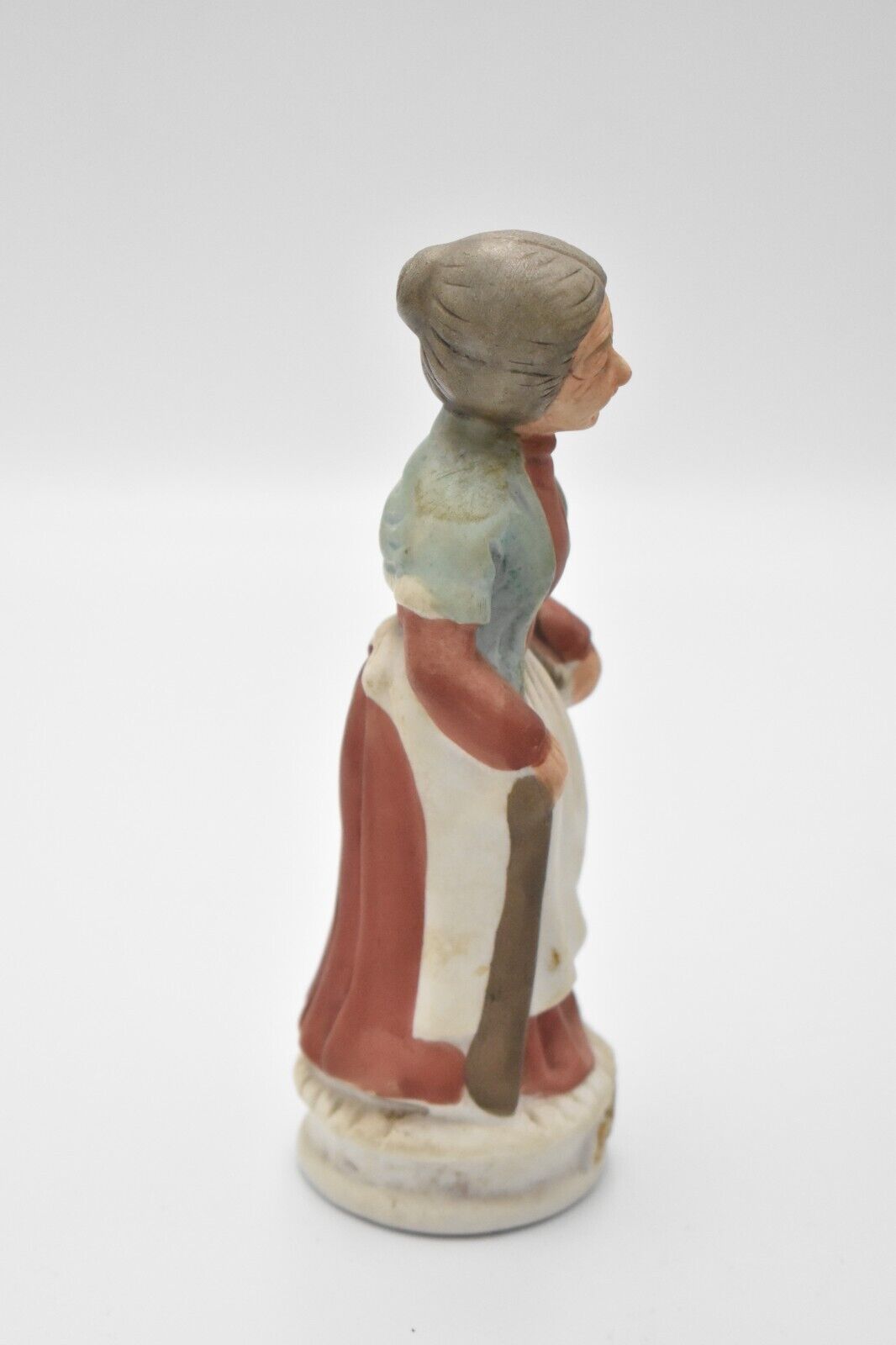 Vintage Old Lady Figurine Statue Ornament Ceramic