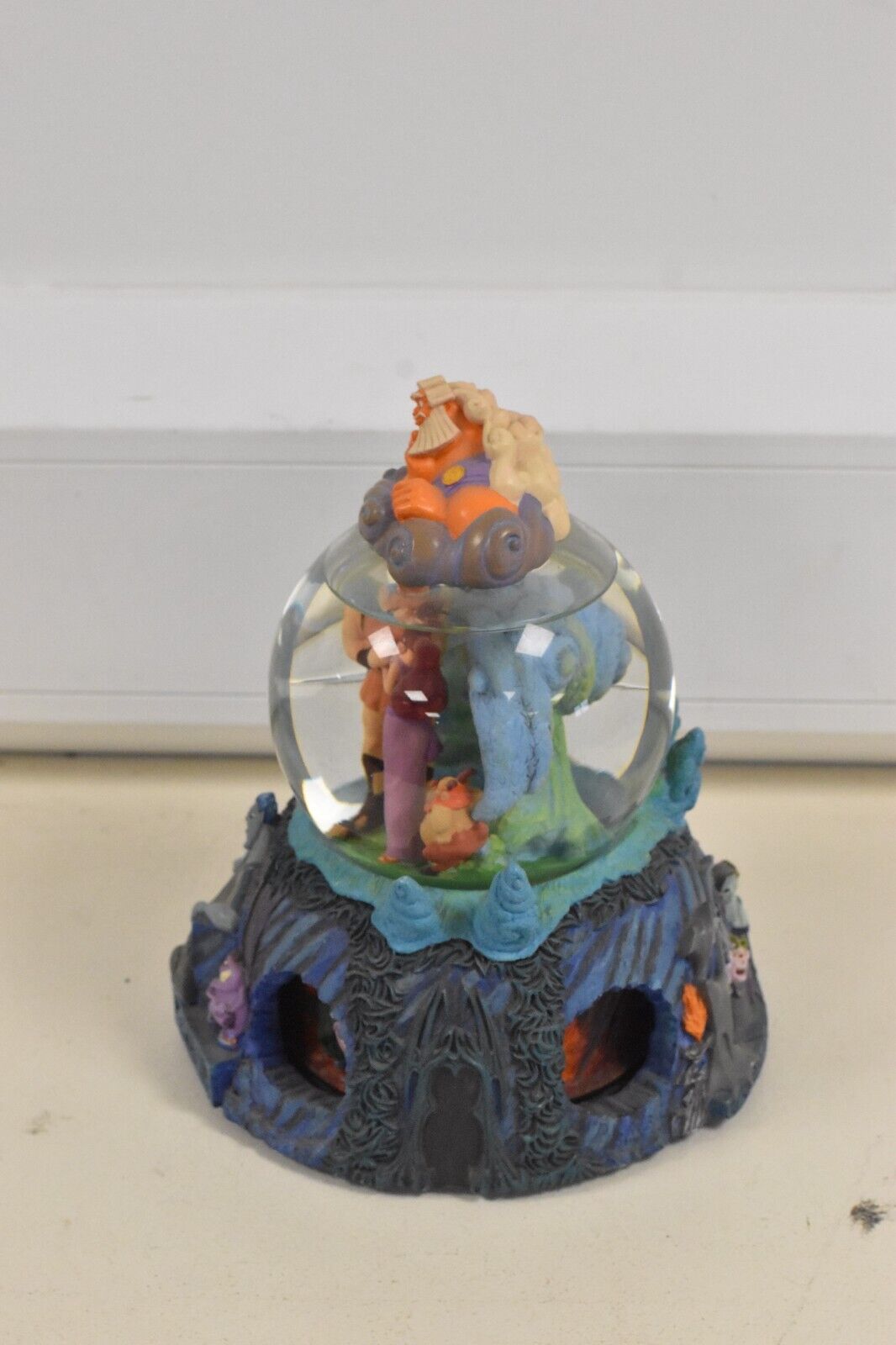 Disney Hercules Megara & Hades Musical Snow Globe – "I Won’t Say" Rotating Base