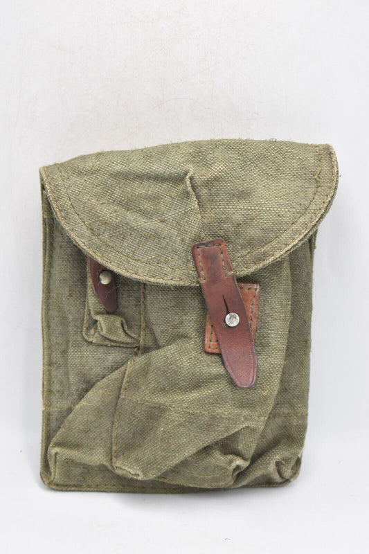 Vintage Soviet Russian Army Triple Ammunition Magazine Pouch