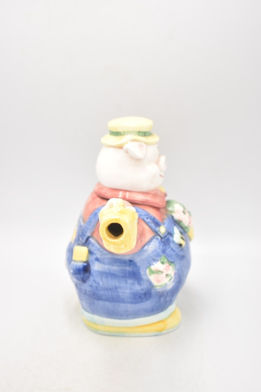 Vintage OCI Omnibus Gardening Pig Teapot Novelty Decorative Collectible