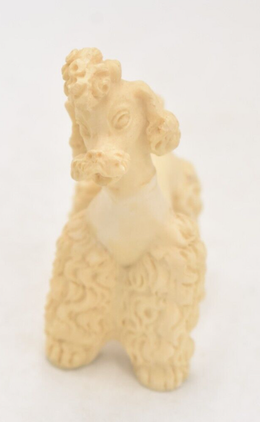 Vintage A Santini Italy Poodle Dog Figurine Statue Ornament