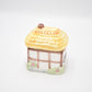 Vintage Ceramic Cottage Sugar Pot Hand Painted Novelty Decorative Collectible