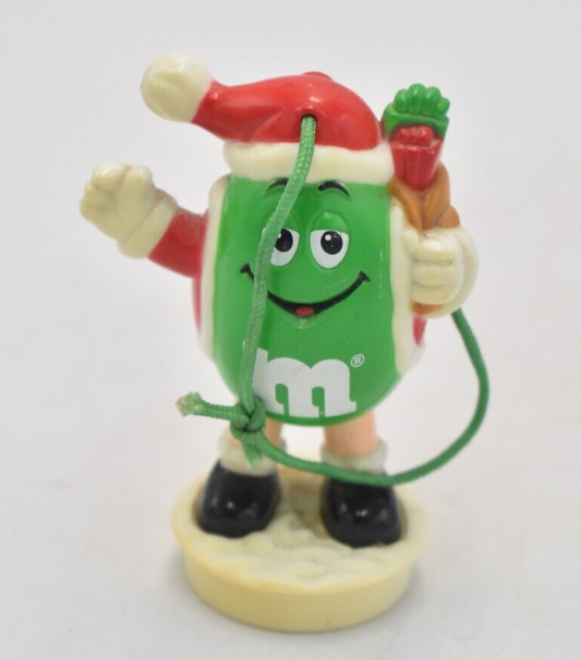 M&M's Green Character Christmas Cake Topper Decoration 1997