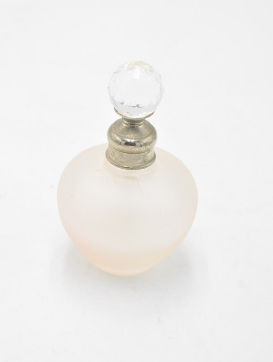 Vintage Glass Perfume Bottle Pink