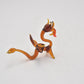 Vintage Murano Art Glass Dragon Figurine Ornament Statue