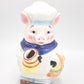 Vintage Novelty Chef Pig Teapot Decorative Collectible