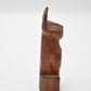 Vintage Hand Carved Wooden Cat Figurine Statue Ornament