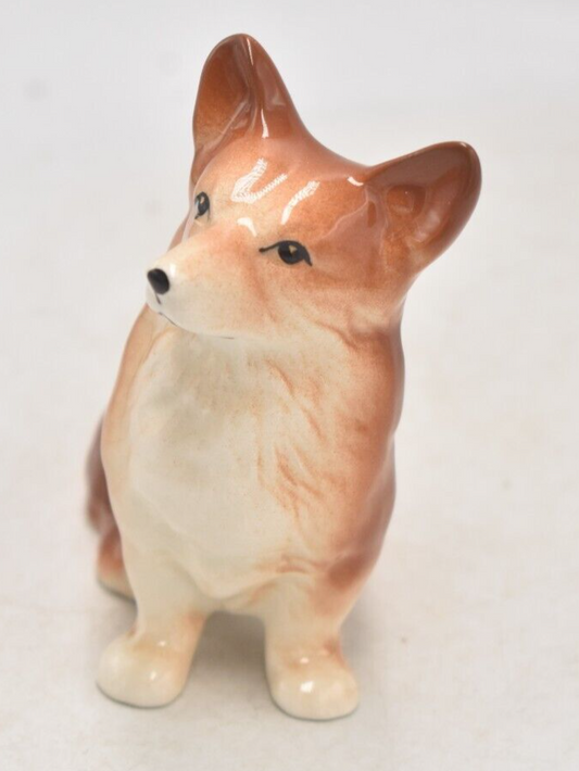 Vintage Welsh Corgi Dog Figurine Ornament Statue Decorative