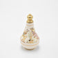 Vintage Hand Painted Enamel Decorative Perfume Bottle Greek Mythology White