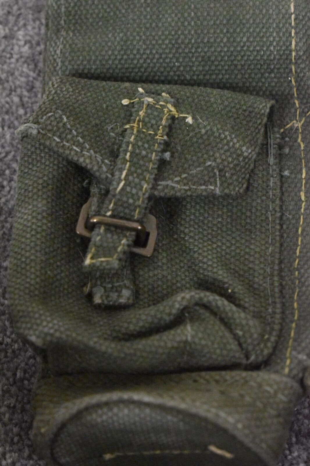 British Army 1950s Bren Barrel / Spare Parts Webbing Case Carrier