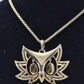 Vintage Gold Tone Owl Pendant Statement Necklace Costume Jewellery