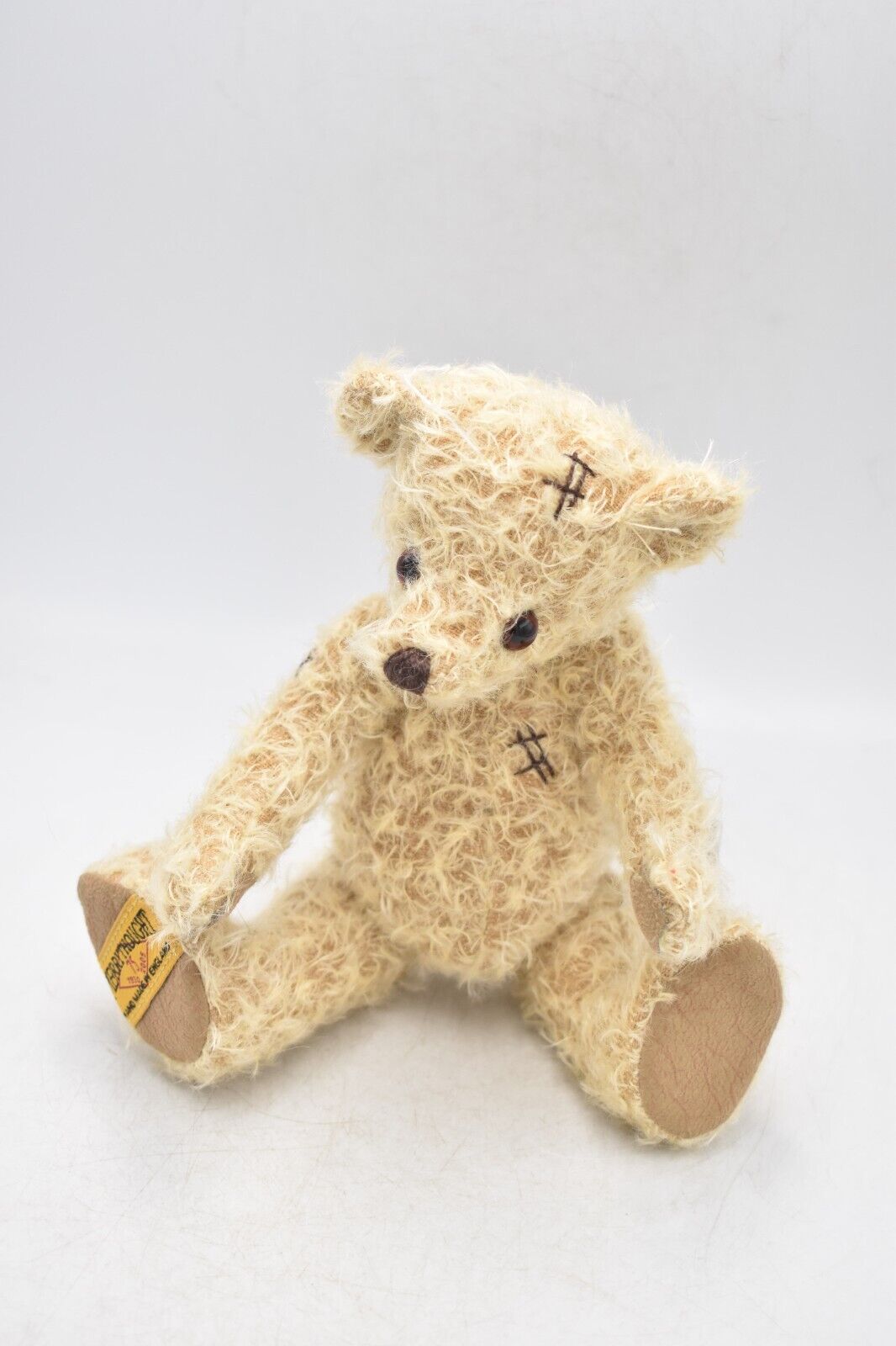 Merrythought Stitches Mohair Teddy Bear Limited Edition 22cm Retired