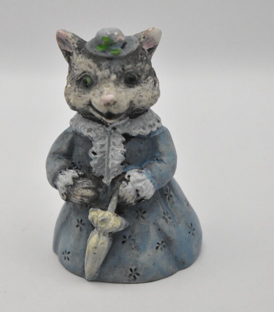 Vintage Ceramic Old Lady Cat Figurine Statue Ornament